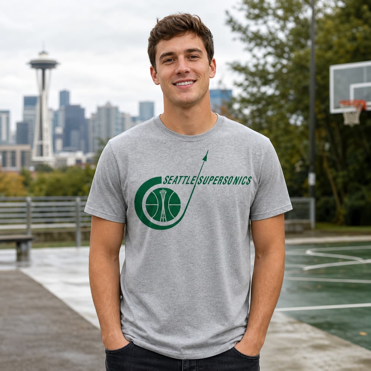 Seattle Supersonics Retro Basketball 1967 Shirt