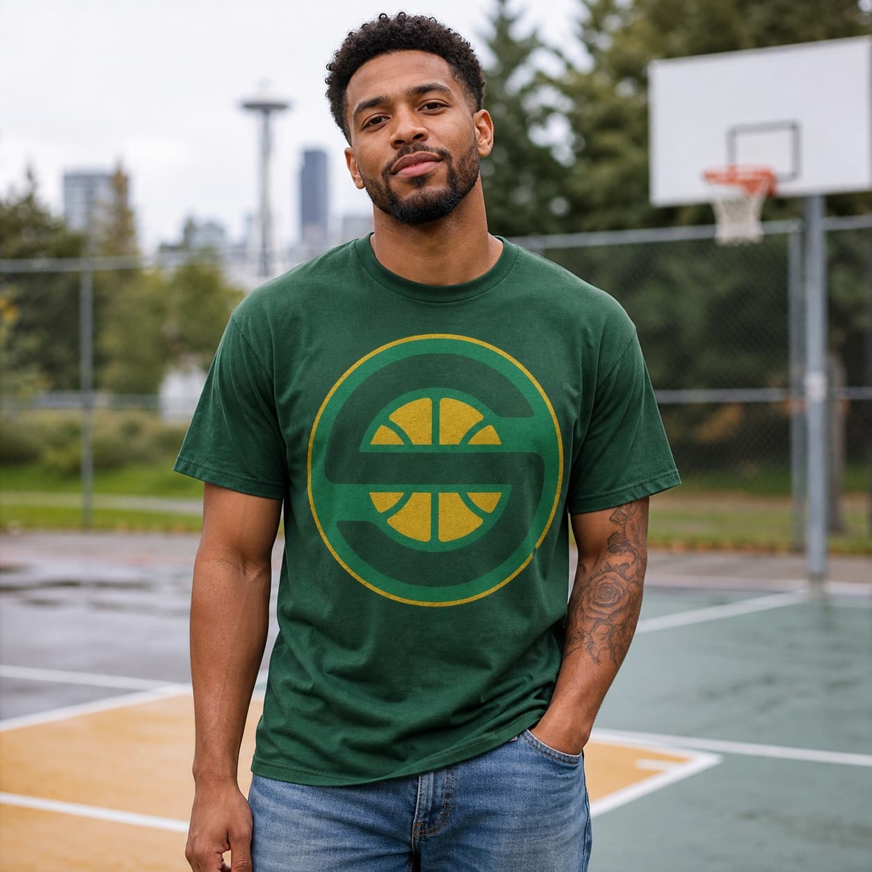 Seattle SuperSonics Retro Basketball 1992 Shirt