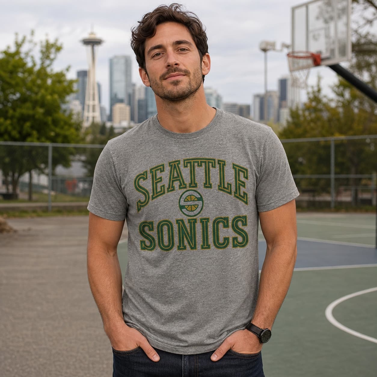 Seattle SuperSonics Retro Basketball 1993 Shirt