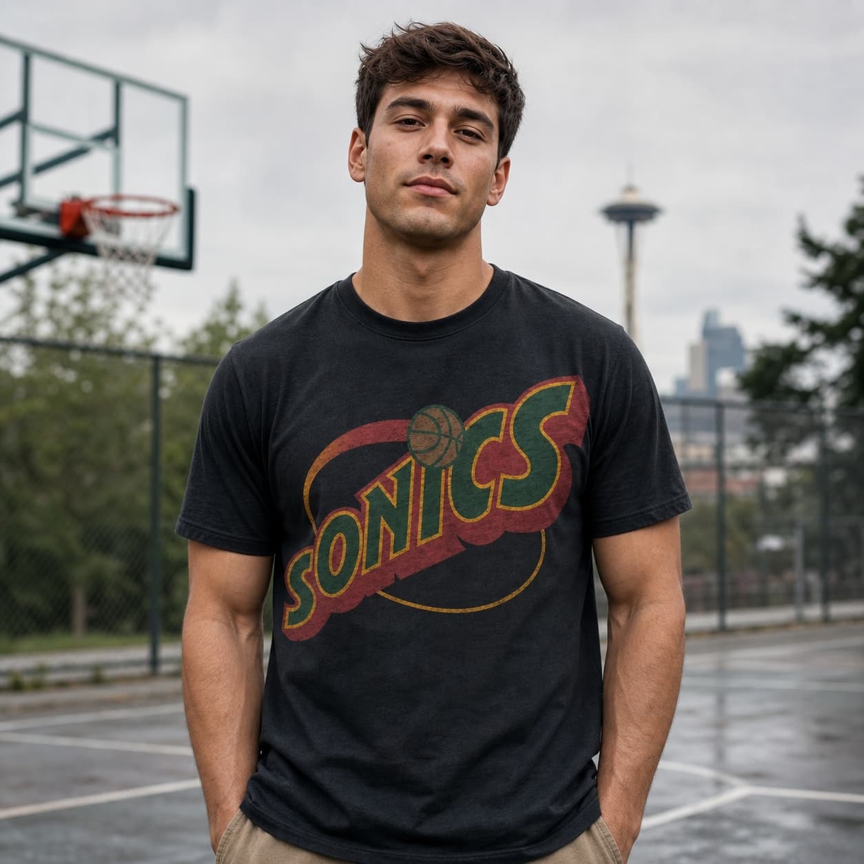 Seattle SuperSonics Retro Basketball 1996 Shirt