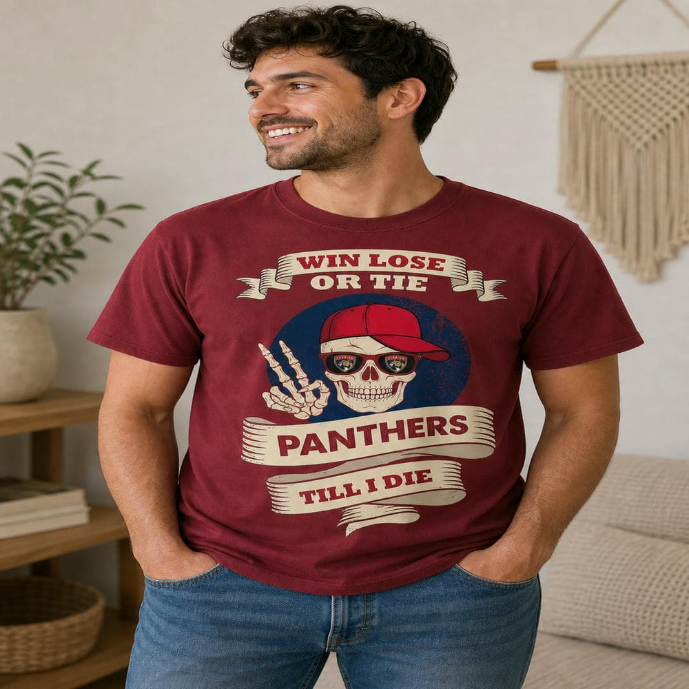 Skull Say Hi Florida Panthers T Shirts