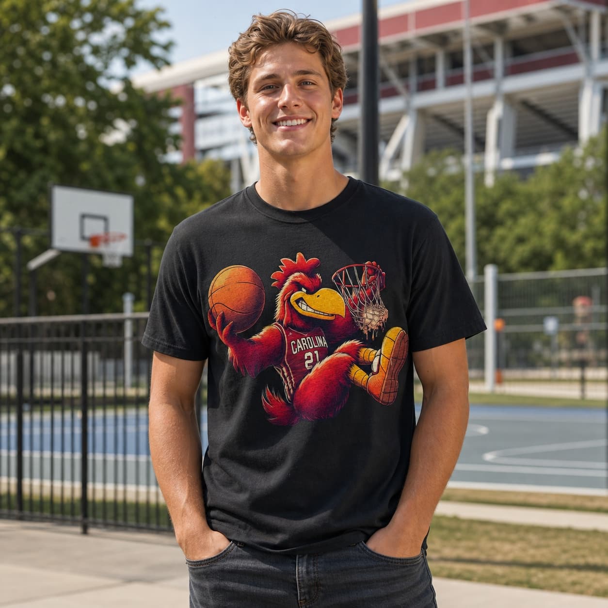 South Carolina Gamecocks Retro Basketball Shirt