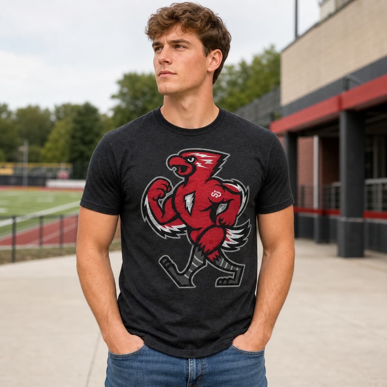 St. John’s Red Storm Retro Basketball Mascot Shirt