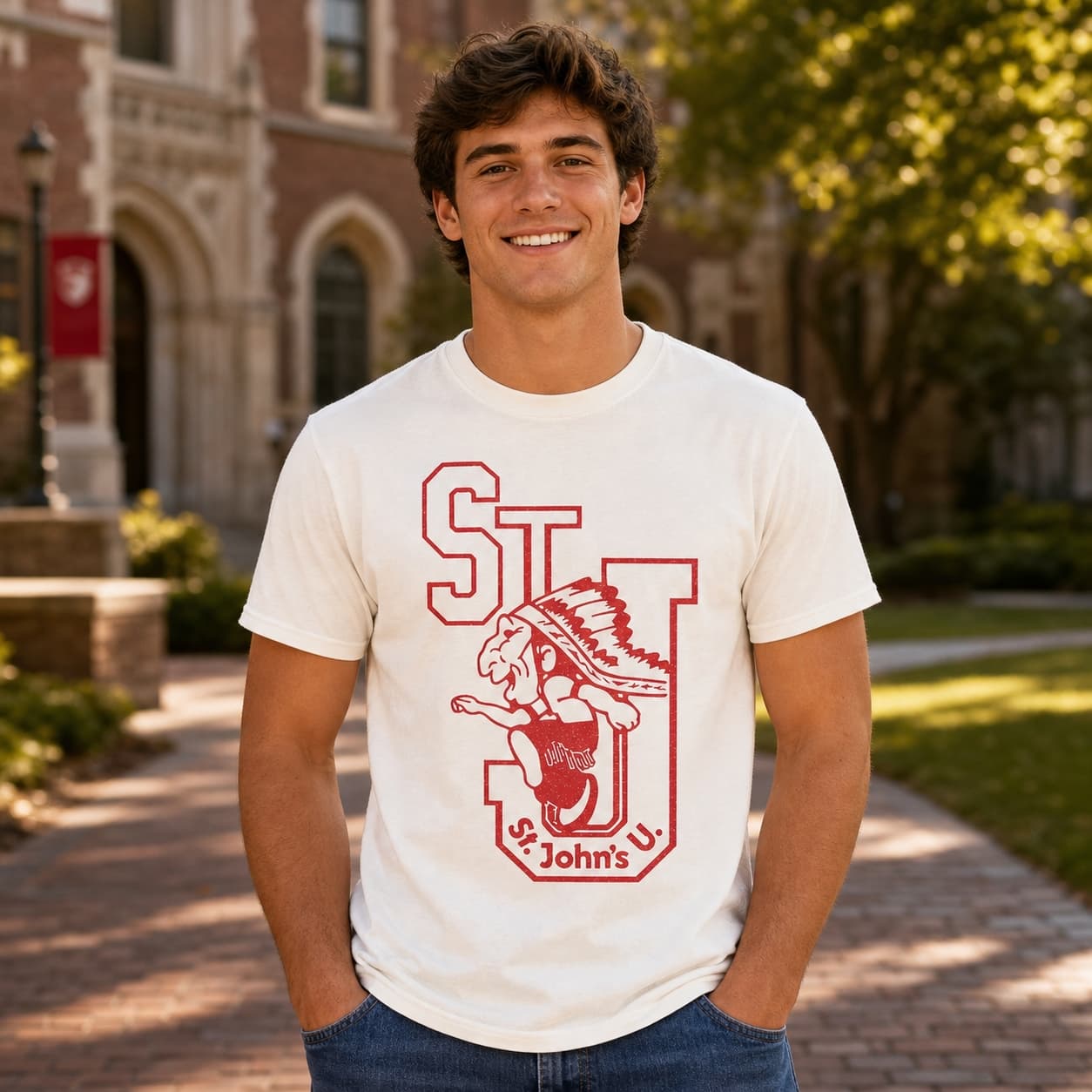 St. John’s Redmen Retro Basketball 1974 Shirt
