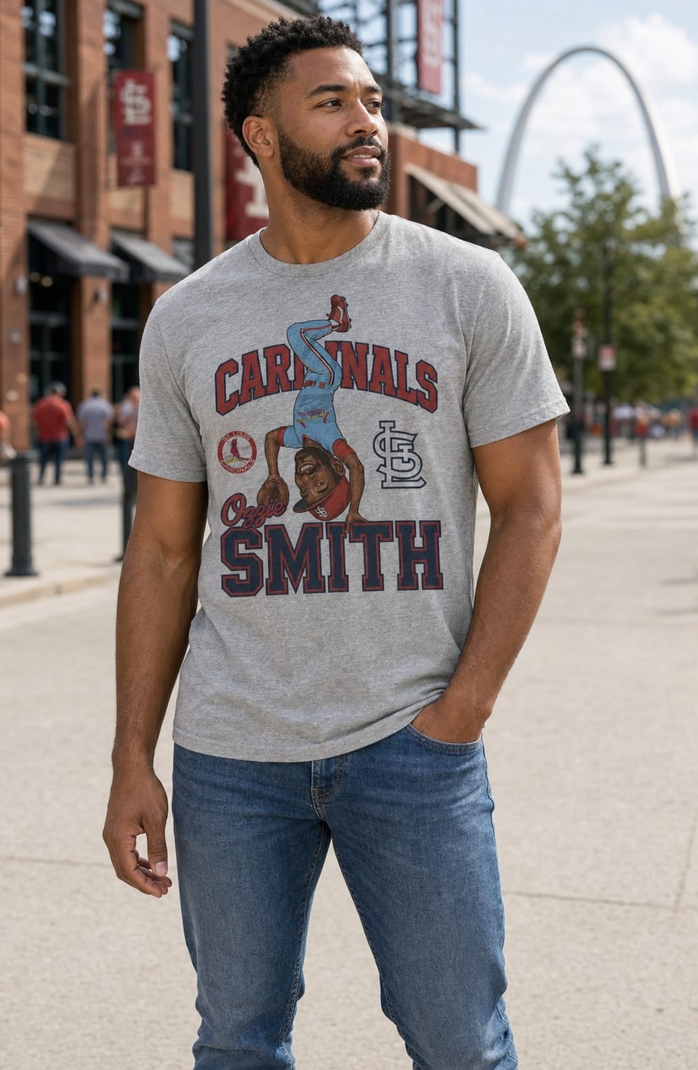 St. Louis Cardinals Ozzie Smith Flip Exclusive Retro Baseball 1986 Artwork Shirt