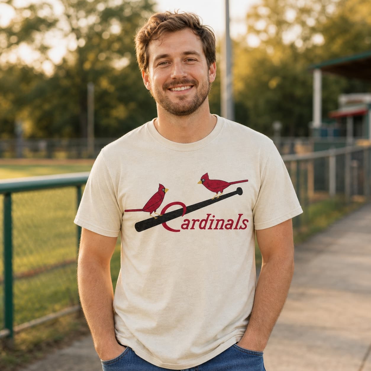 St. Louis Cardinals Retro Baseball 1922 Artwork T-Shirt