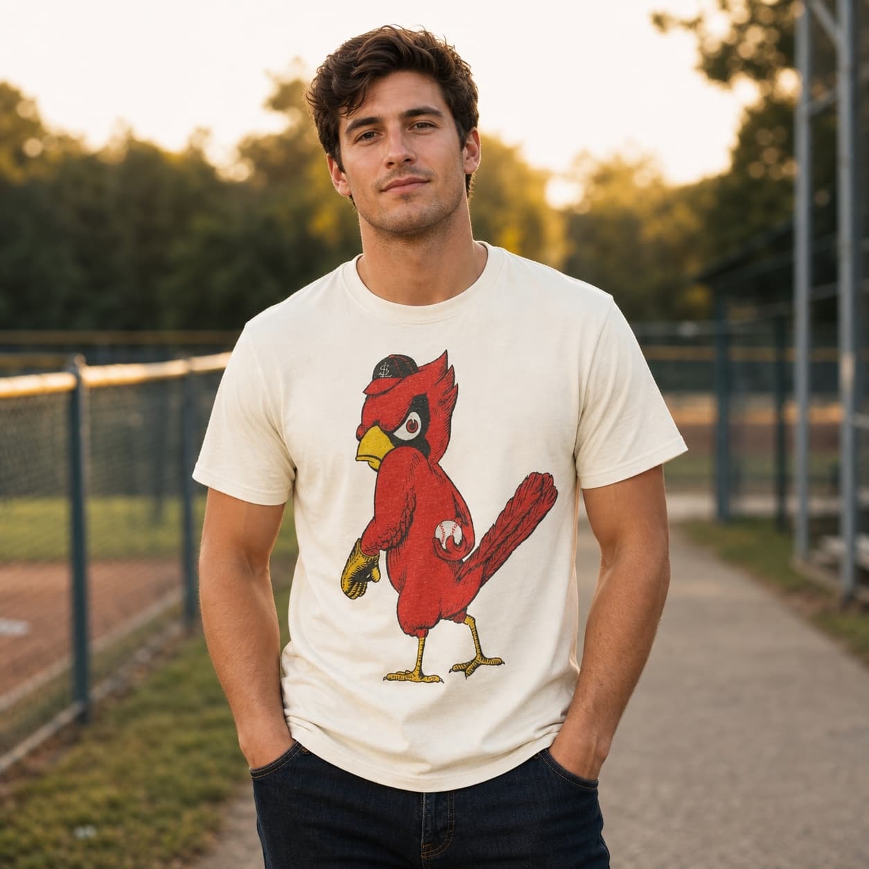 St. Louis Cardinals Retro Baseball 1949 Artwork Shirt