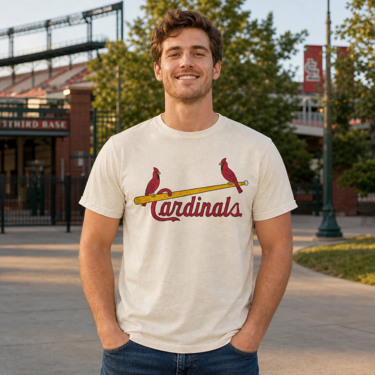 St. Louis Cardinals Retro Baseball 1957 Artwork Shirt
