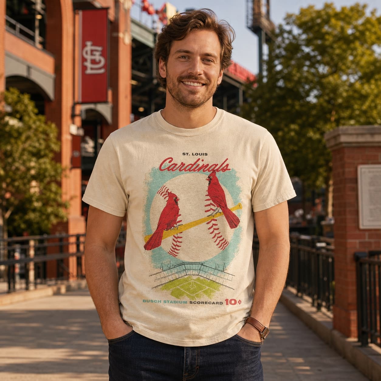 St. Louis Cardinals Retro Baseball 1963 Artwork Shirt