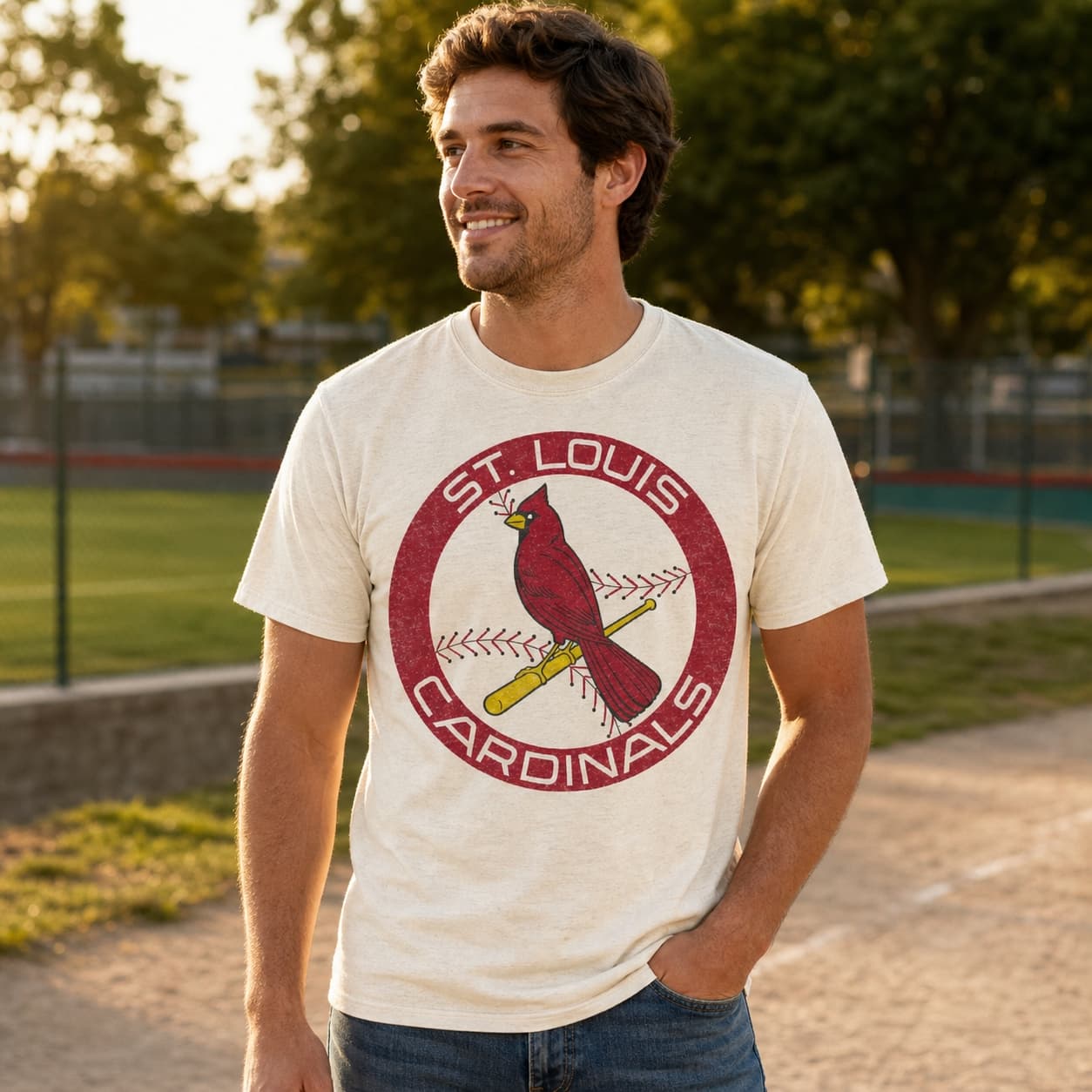 St. Louis Cardinals Retro Baseball 1965 Artwork Shirt