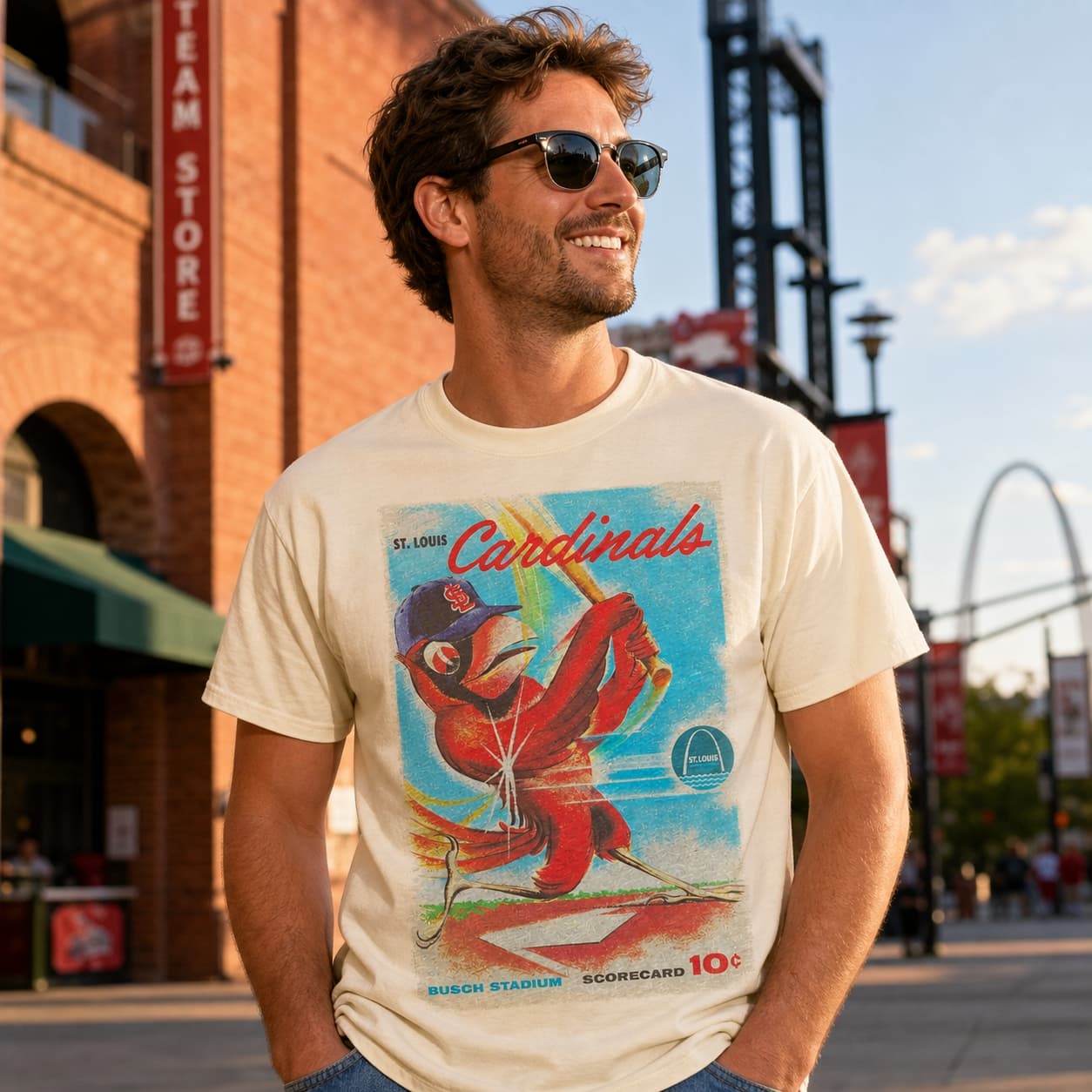 St. Louis Cardinals Retro Baseball 1972 Artwork Shirt