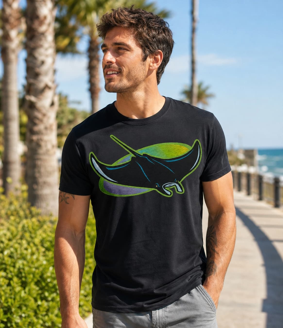 Tampa Bay Devil Rays Retro Baseball Mascot 1999 Artwork Shirt