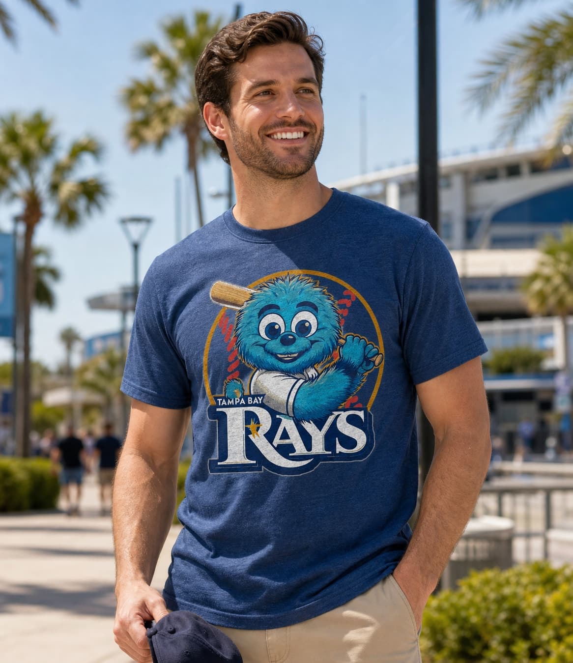 Tampa Bay Rays Retro Baseball Mascot Artwork Shirt