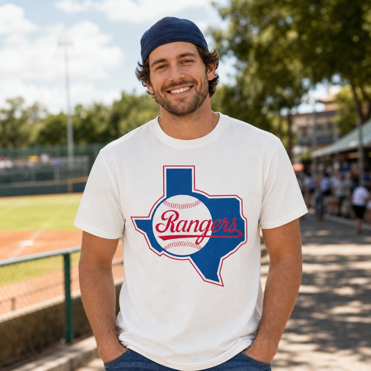 Texas Rangers Retro Baseball 1984 Artwork Shirt