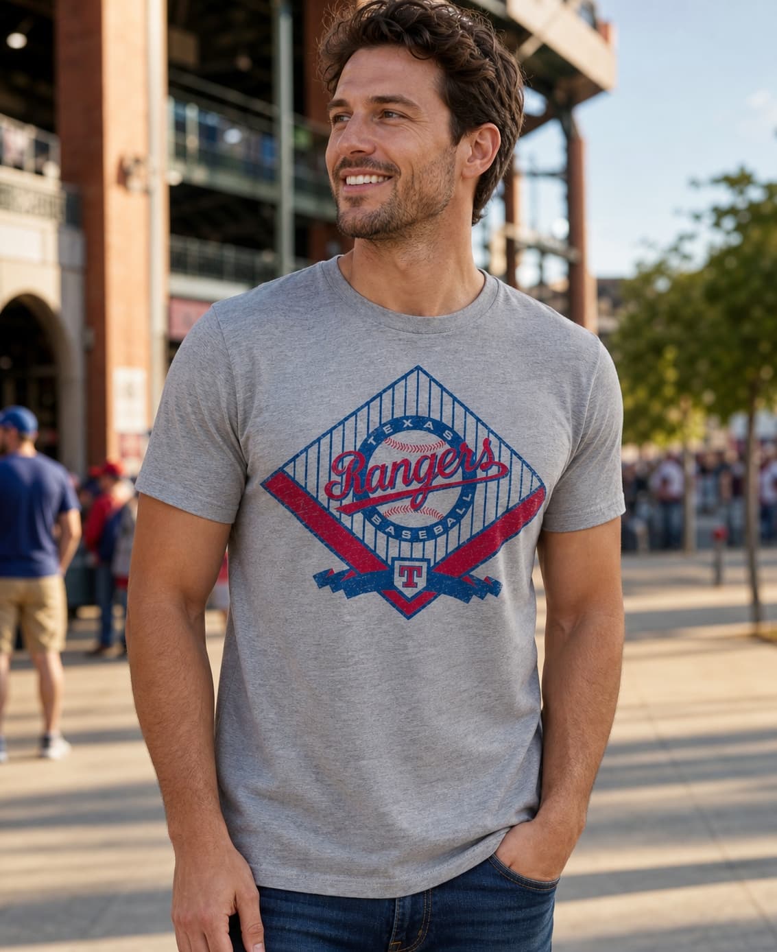 Texas Rangers Retro Baseball 1993 Artwork Shirt