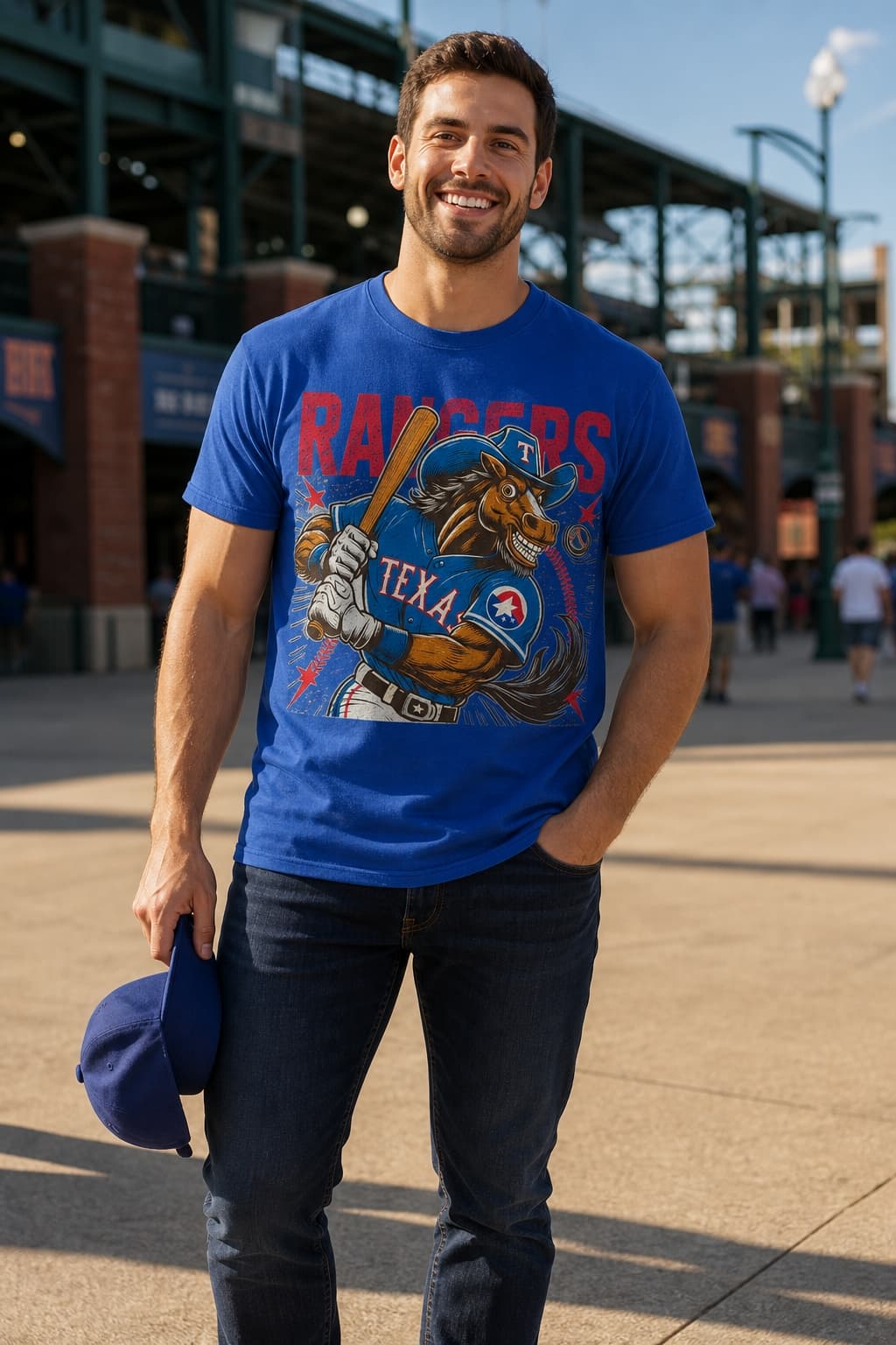 Texas Rangers Retro Baseball Mascot 1988 Artwork Shirt