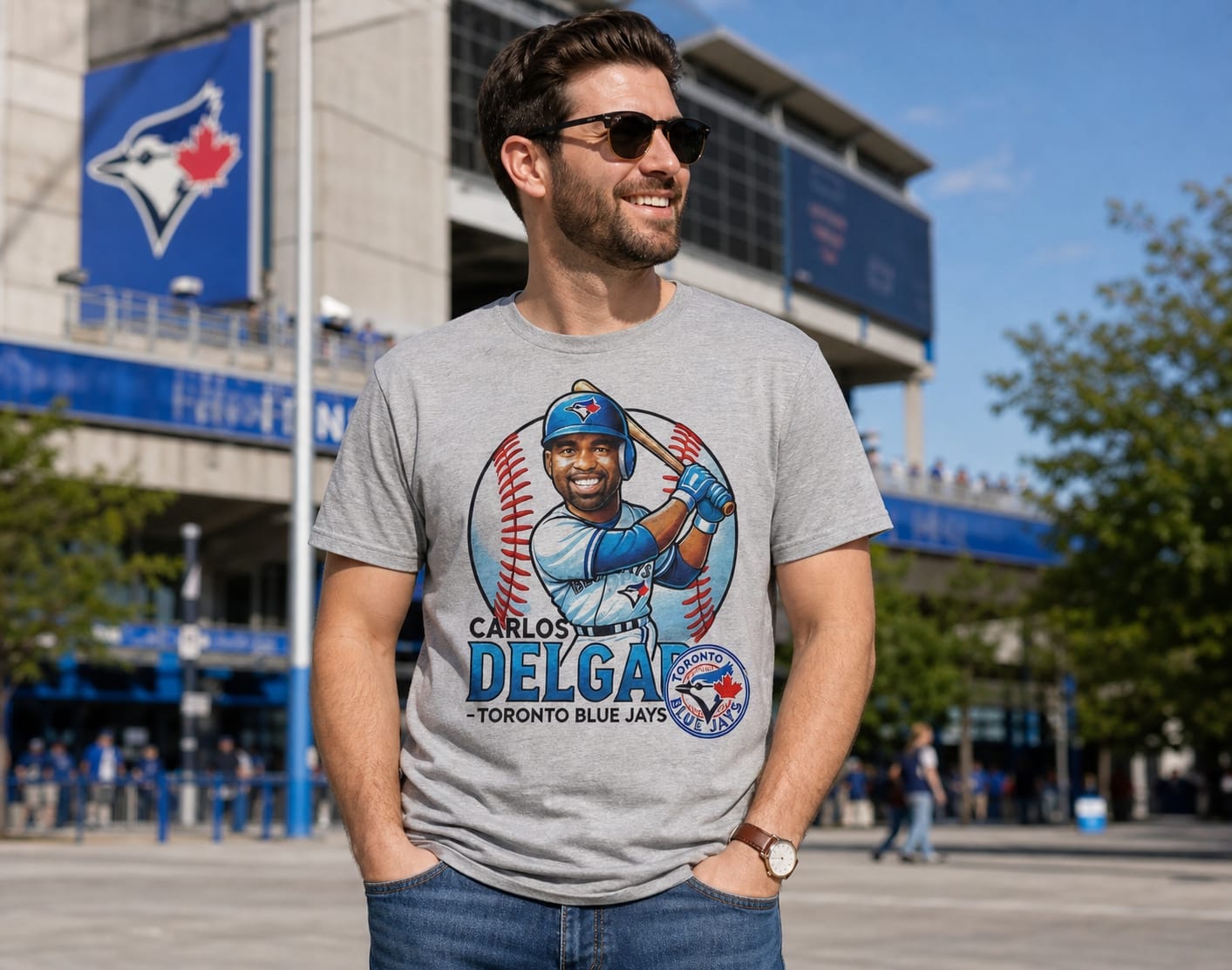 Toronto Blue Jays Carlos Delgado Exclusive Retro Baseball Artwork Shirt