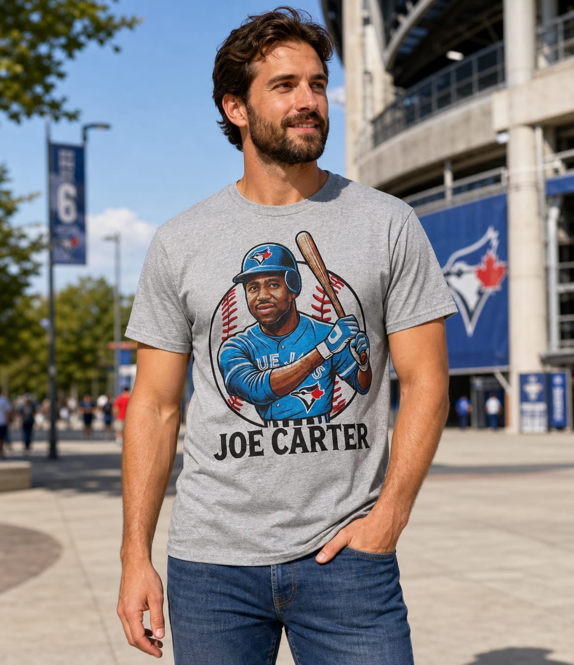 Toronto Blue Jays Joe Carter Exclusive Retro Baseball Artwork Shirt