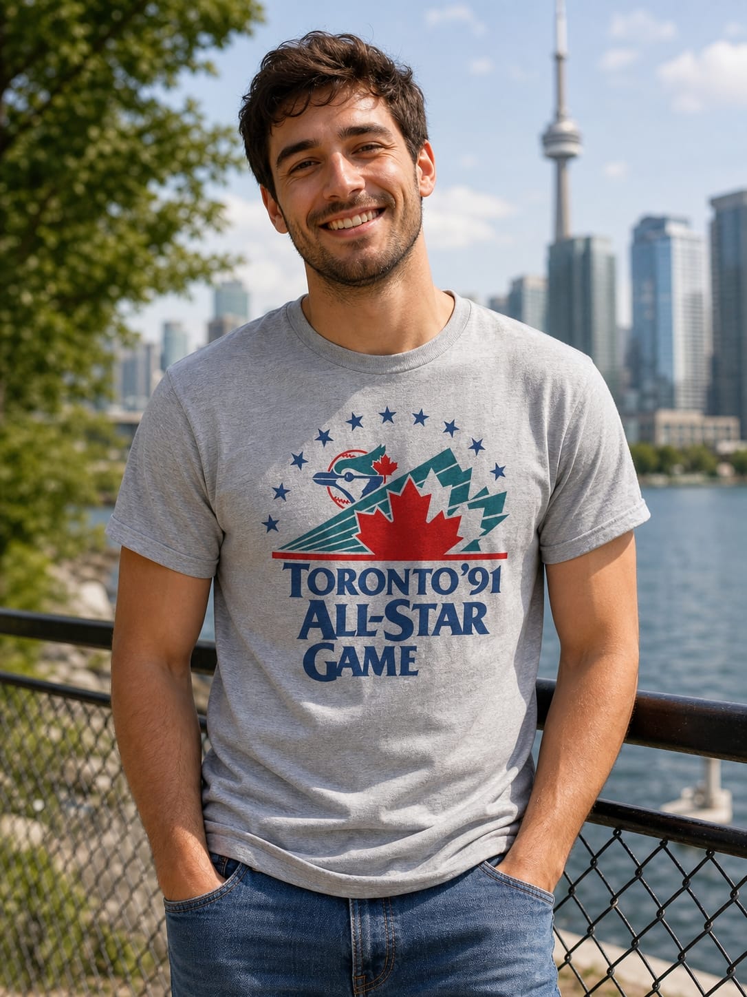 Toronto Blue Jays Retro All Star Game Baseball 1991 Artwork Shirt