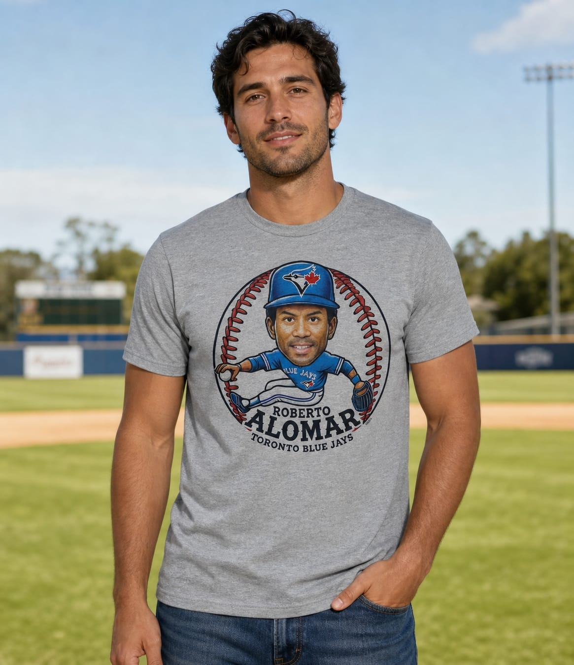 Toronto Blue Jays Roberto Alomar Exclusive Retro Baseball Artwork Shirt