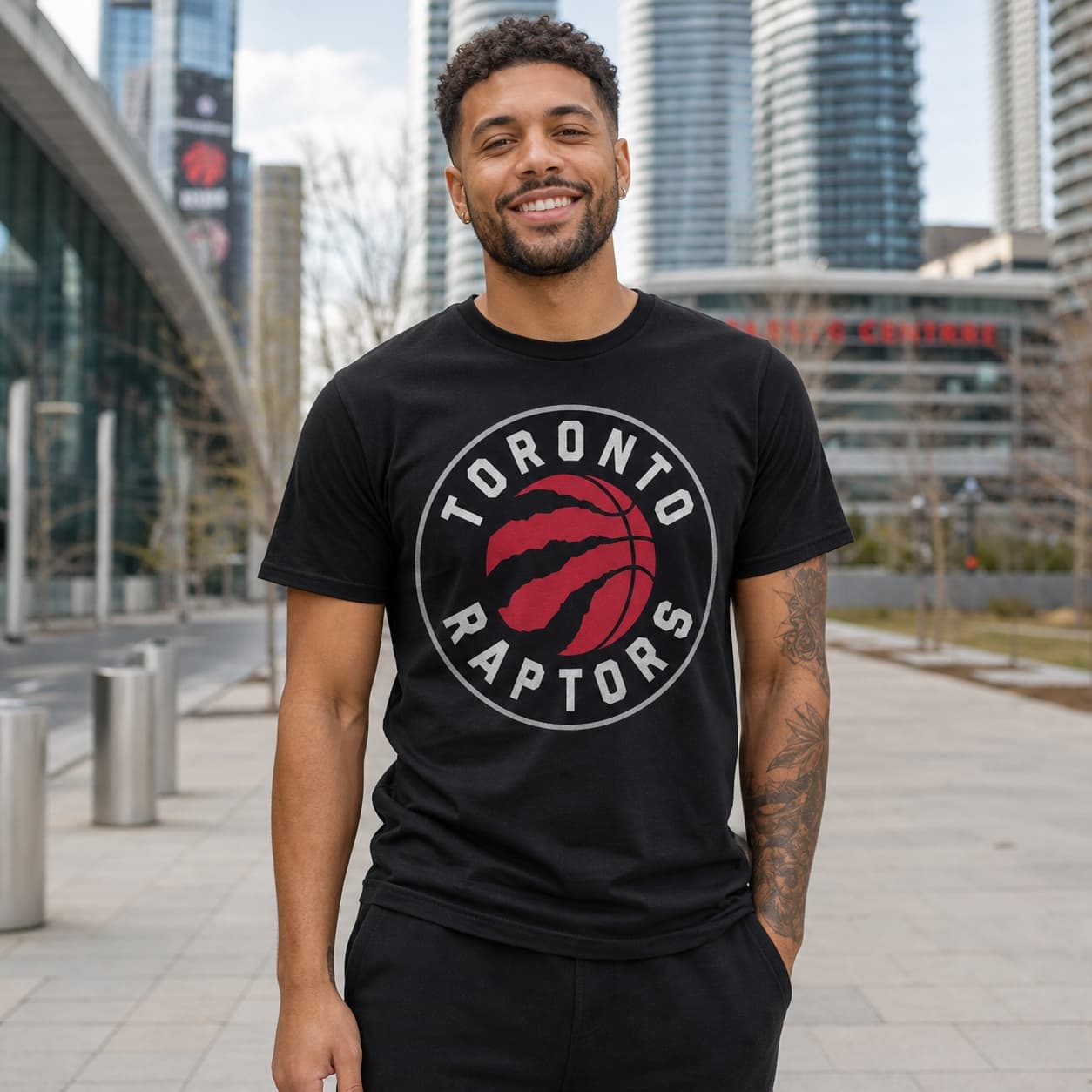 Toronto Raptors Retro Basketball Circle Shirt