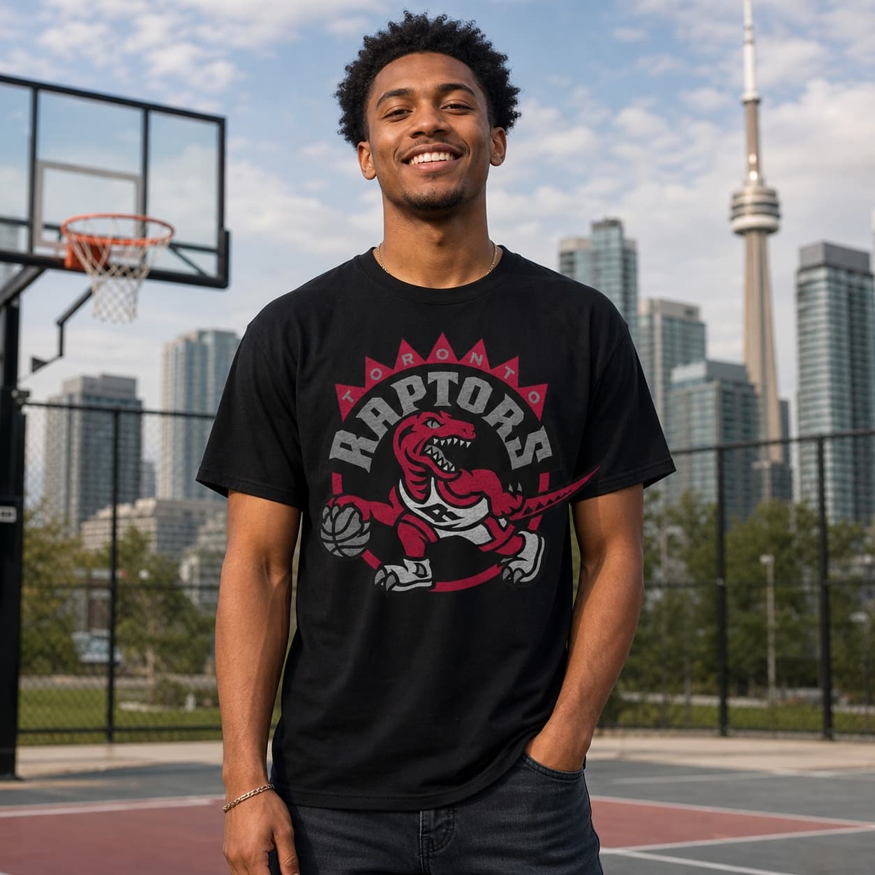 Toronto Raptors Retro Basketball Red Classic Shirt