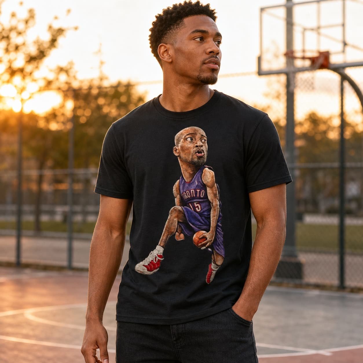 Toronto Raptors Retro Vince Carter Basketball 1998 Shirt