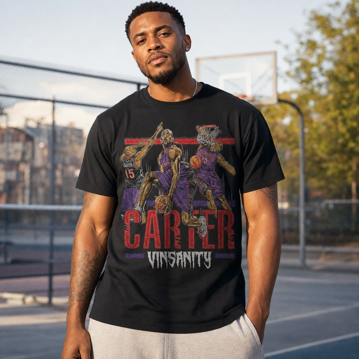 Toronto Raptors Retro Vince Carter Vinsanity Basketball 1999 Shirt