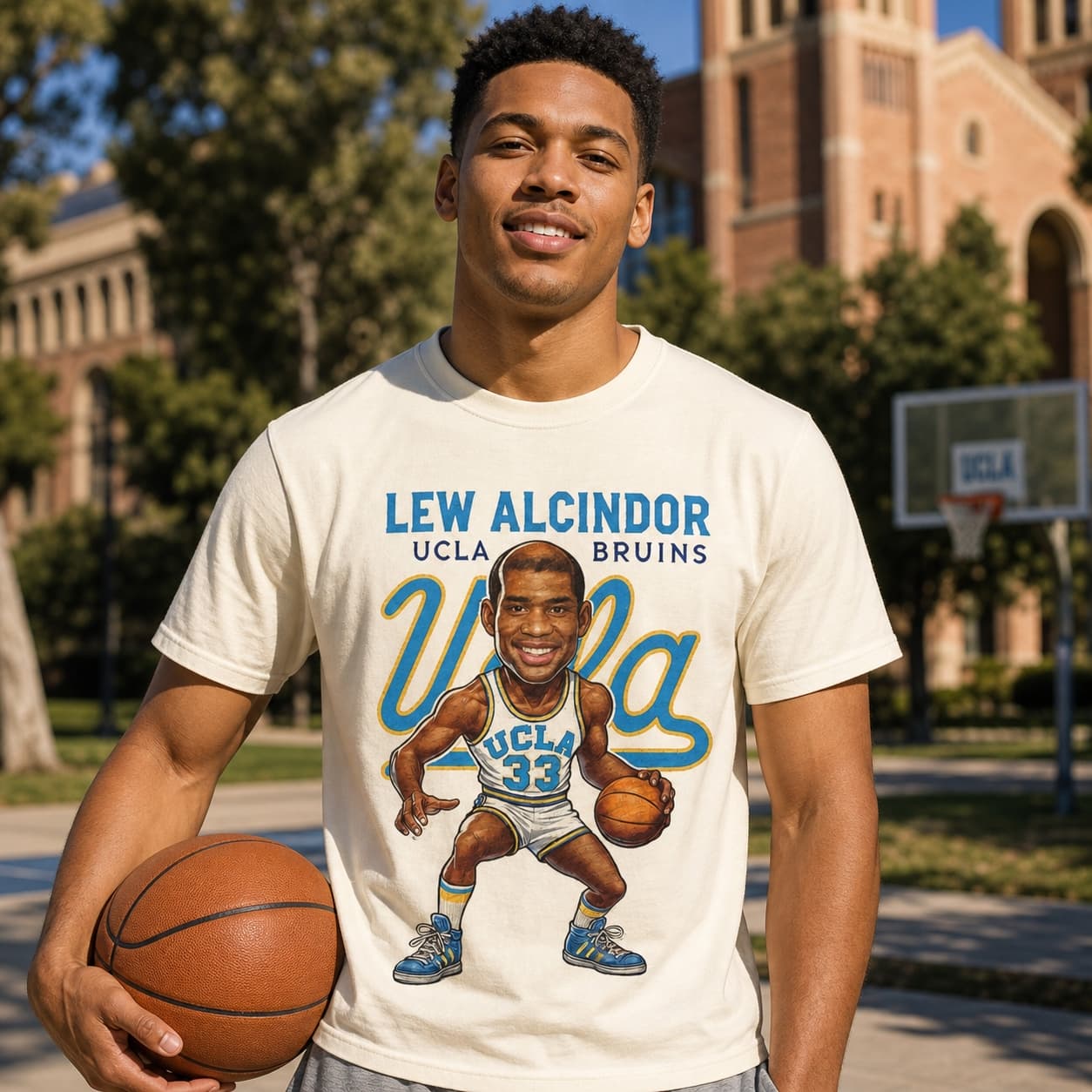 UCLA Bruins Lew Alcindor Exclusive Retro Basketball 1967 Shirt