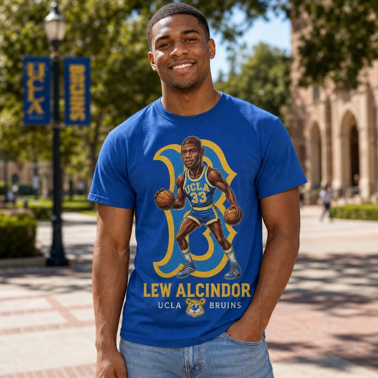 UCLA Bruins Lew Alcindor Exclusive Retro Basketball 1969 Shirt