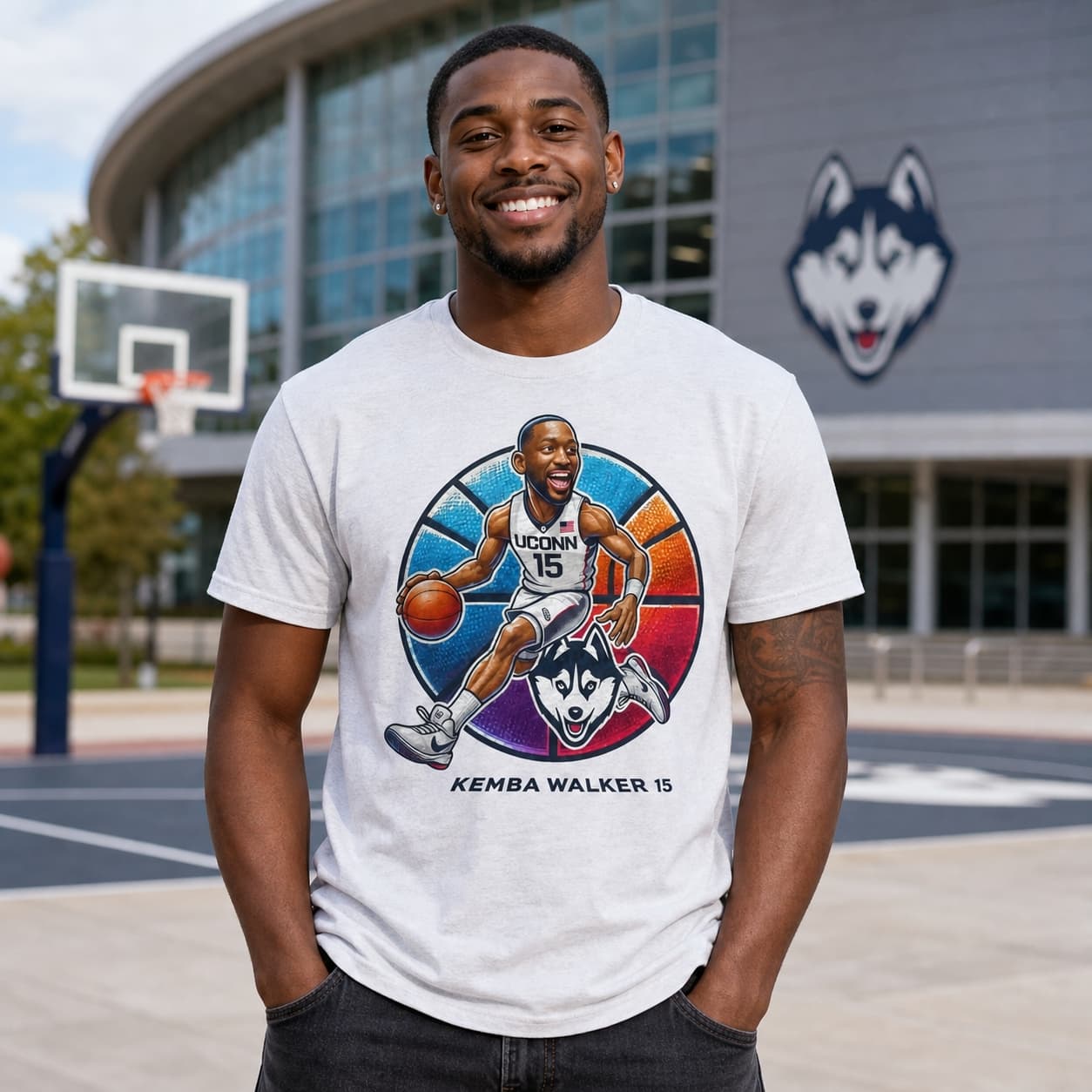 UConn Huskies Kemba Walker Exclusive Retro March Madness Basketball Shirt