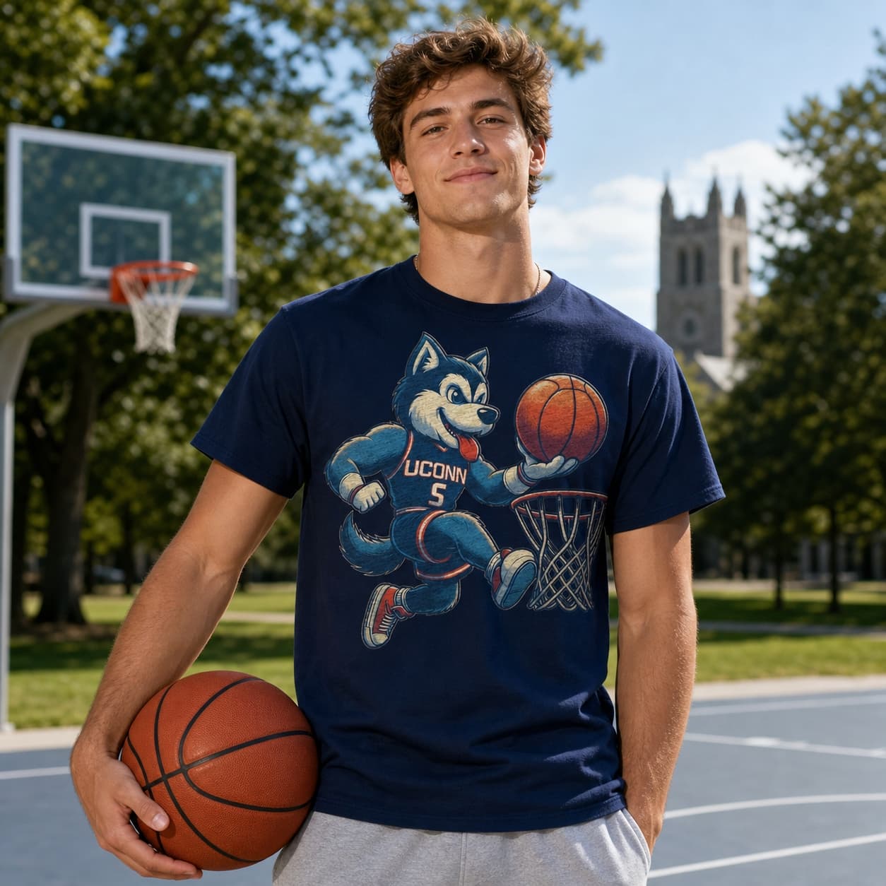 UConn Huskies Retro Basketball 1994 Shirt