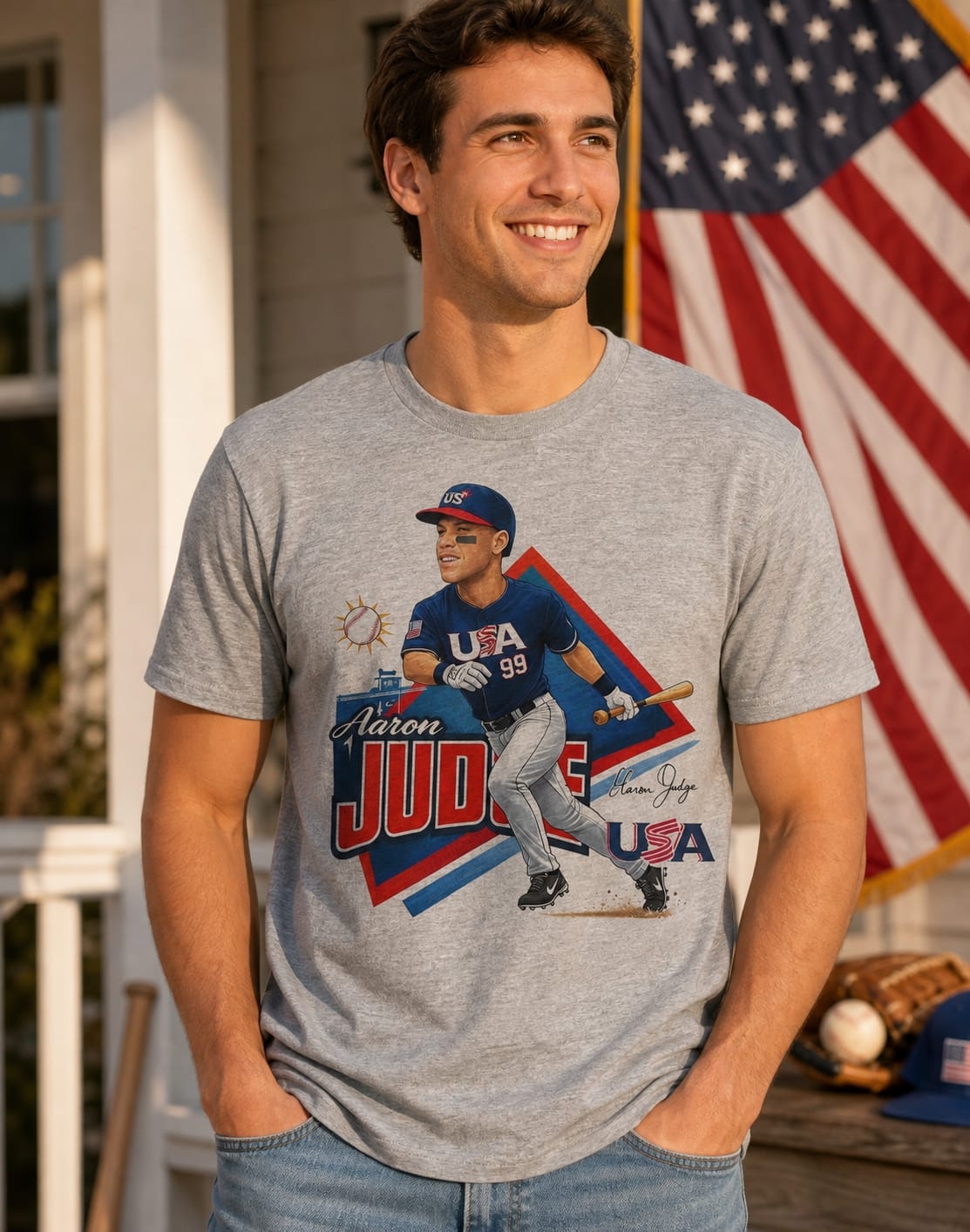 USA Aaron Judge #99 Baseball World Classic T-Shirt