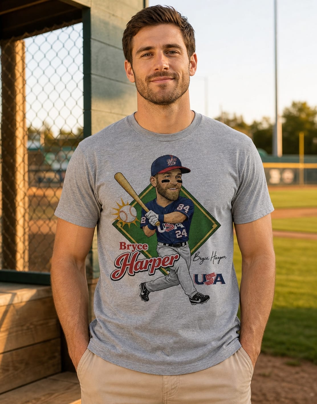 USA Bryce Harper World Baseball Classic T-Shirt