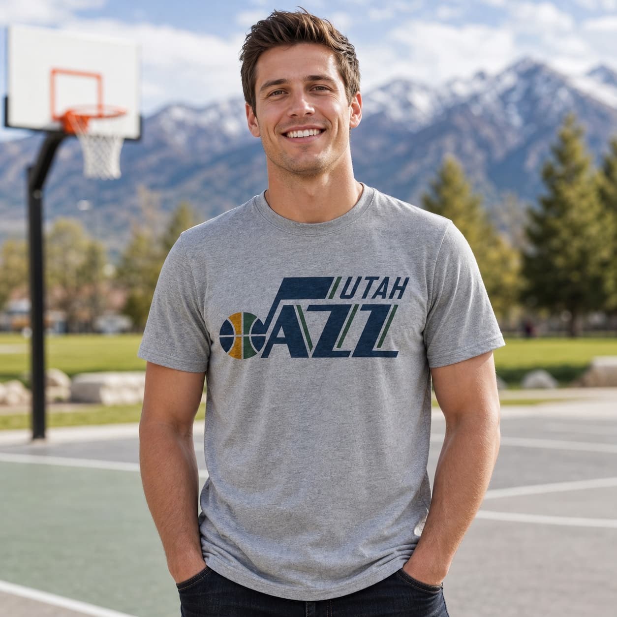 Utah Jazz Retro Basketball 1984 Shirt