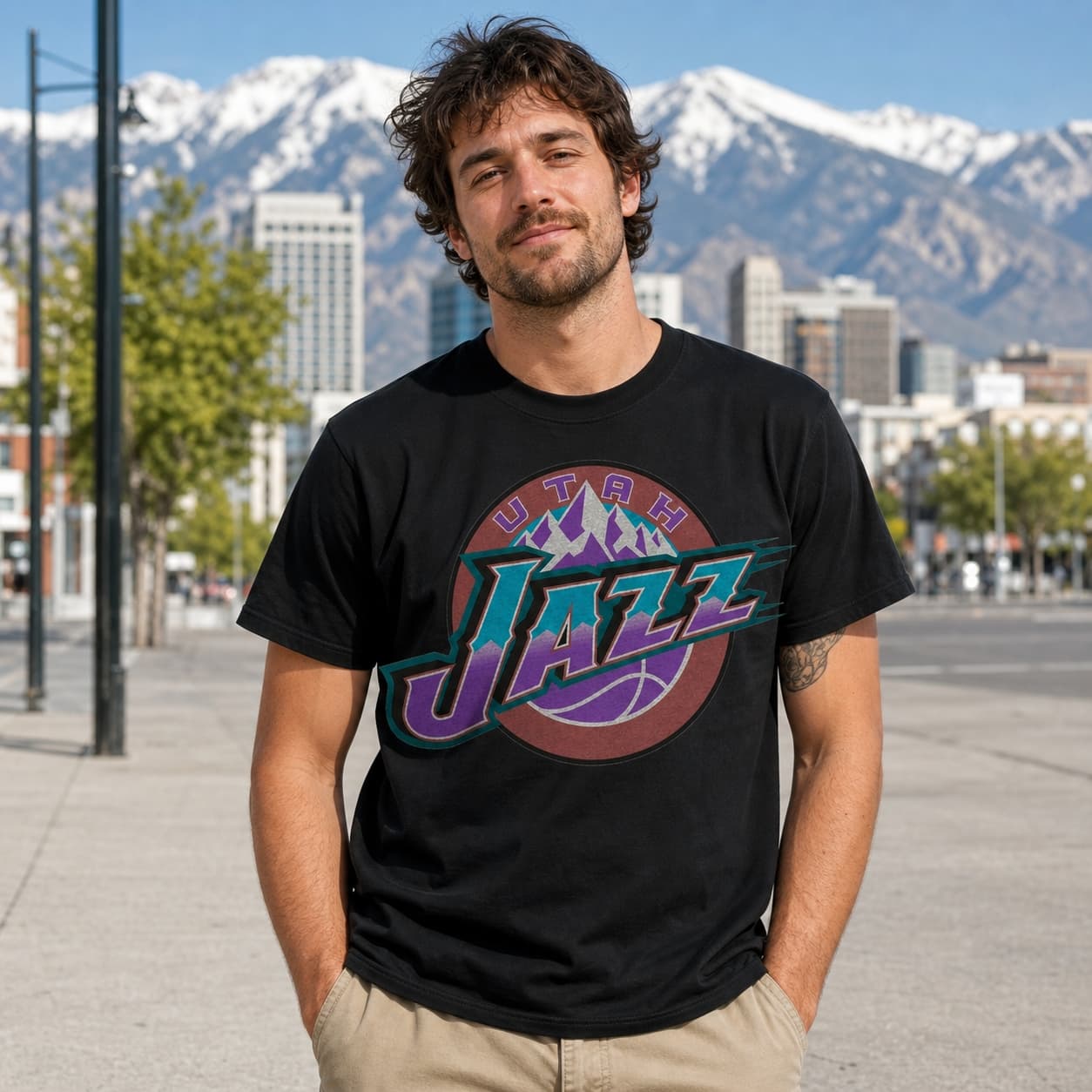 Utah Jazz Retro Basketball 1995 Shirt