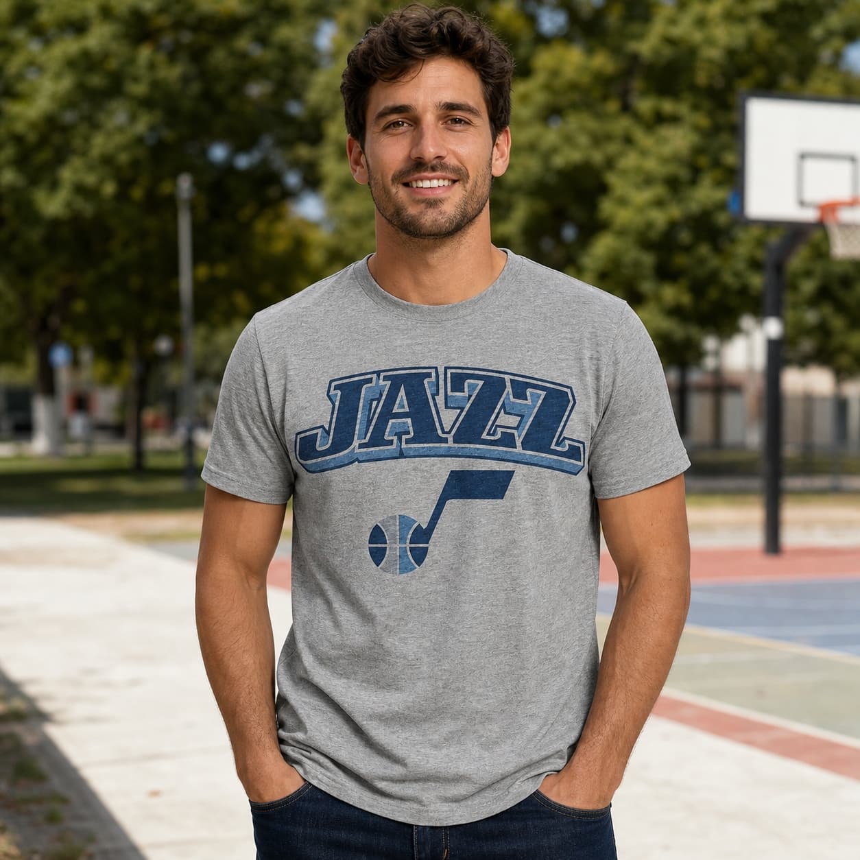 Utah Jazz Retro Basketball 2005 Shirt