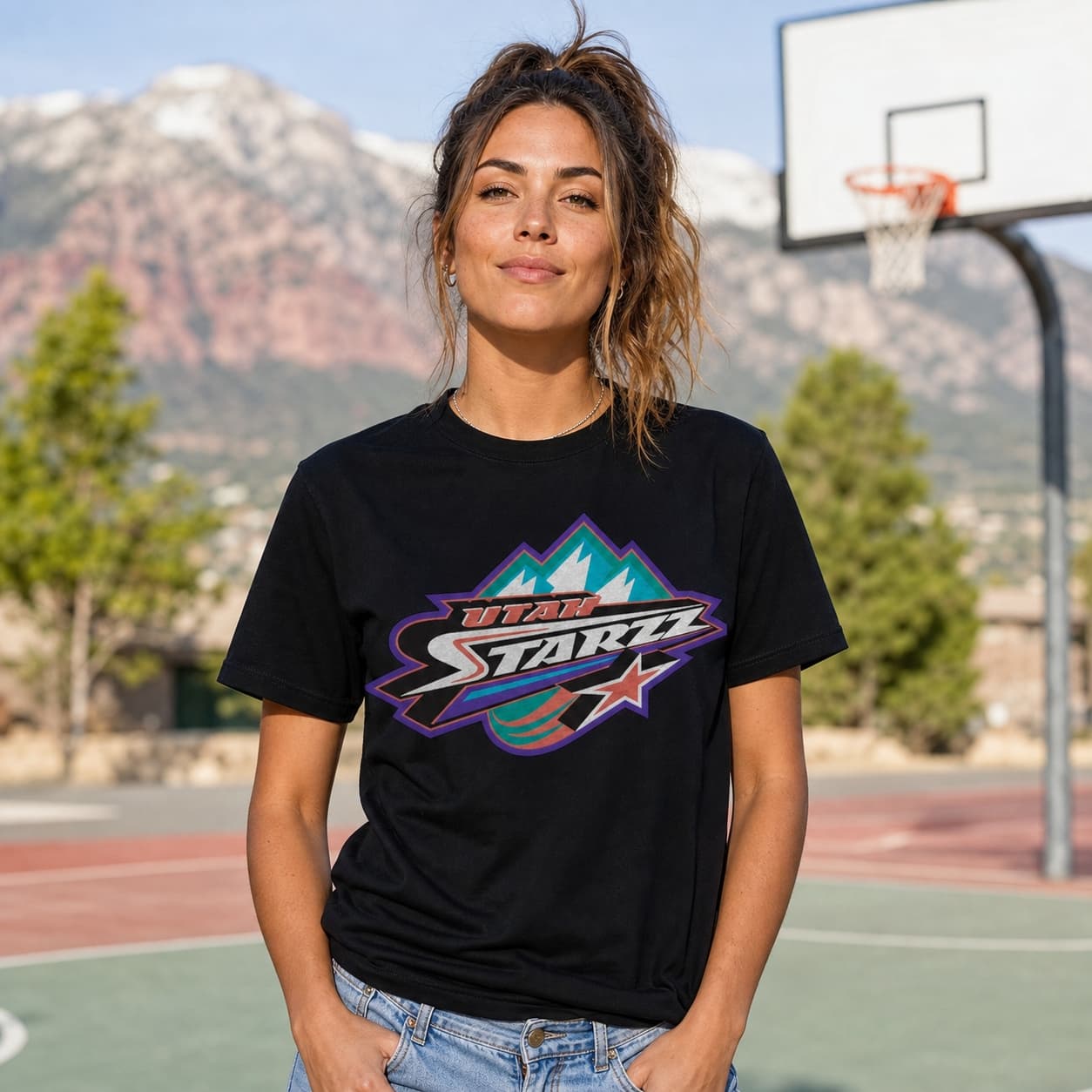 Utah Starzz Retro Basketball 1997 Shirt