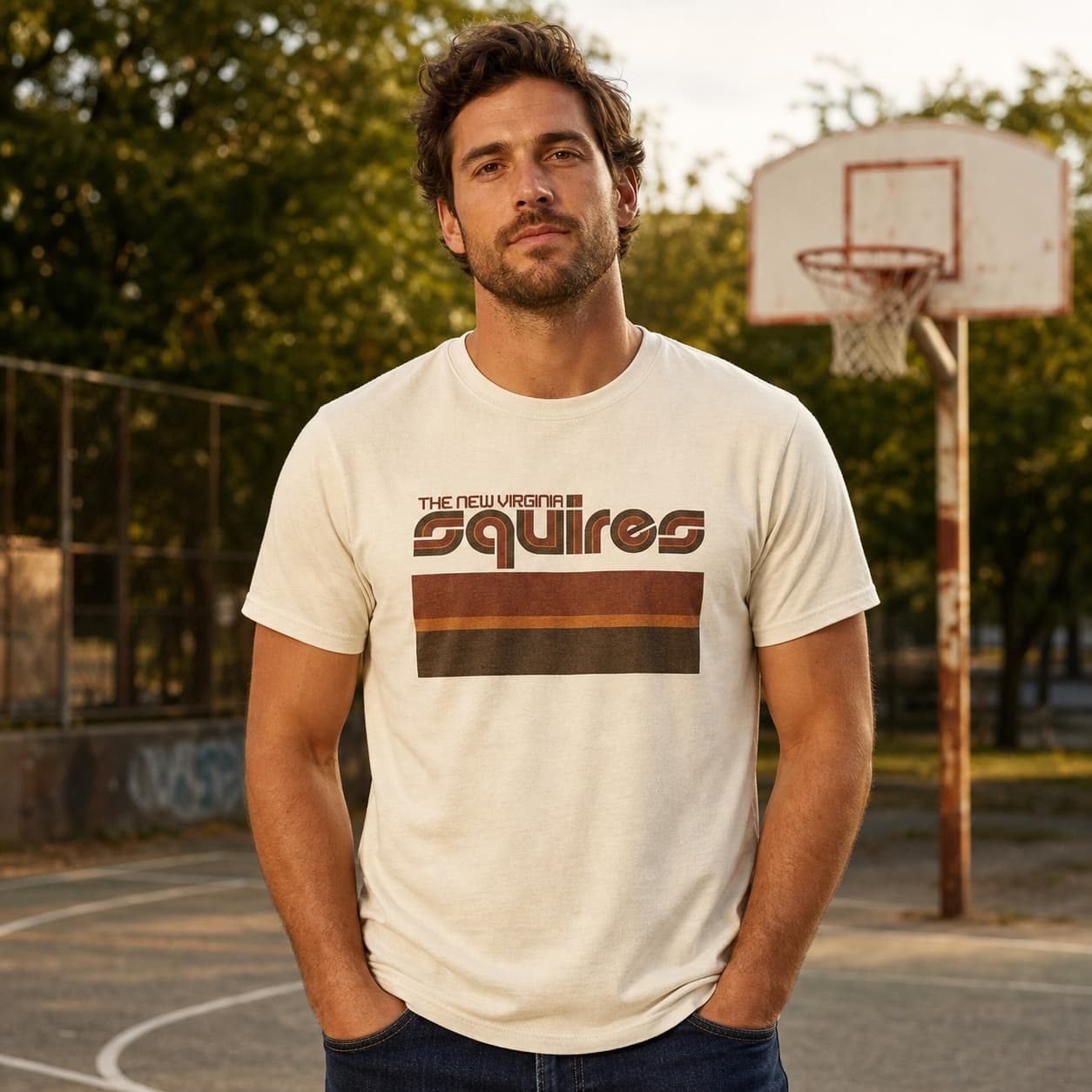 Virginia Squires Retro ABA Basketball 1974 Shirt