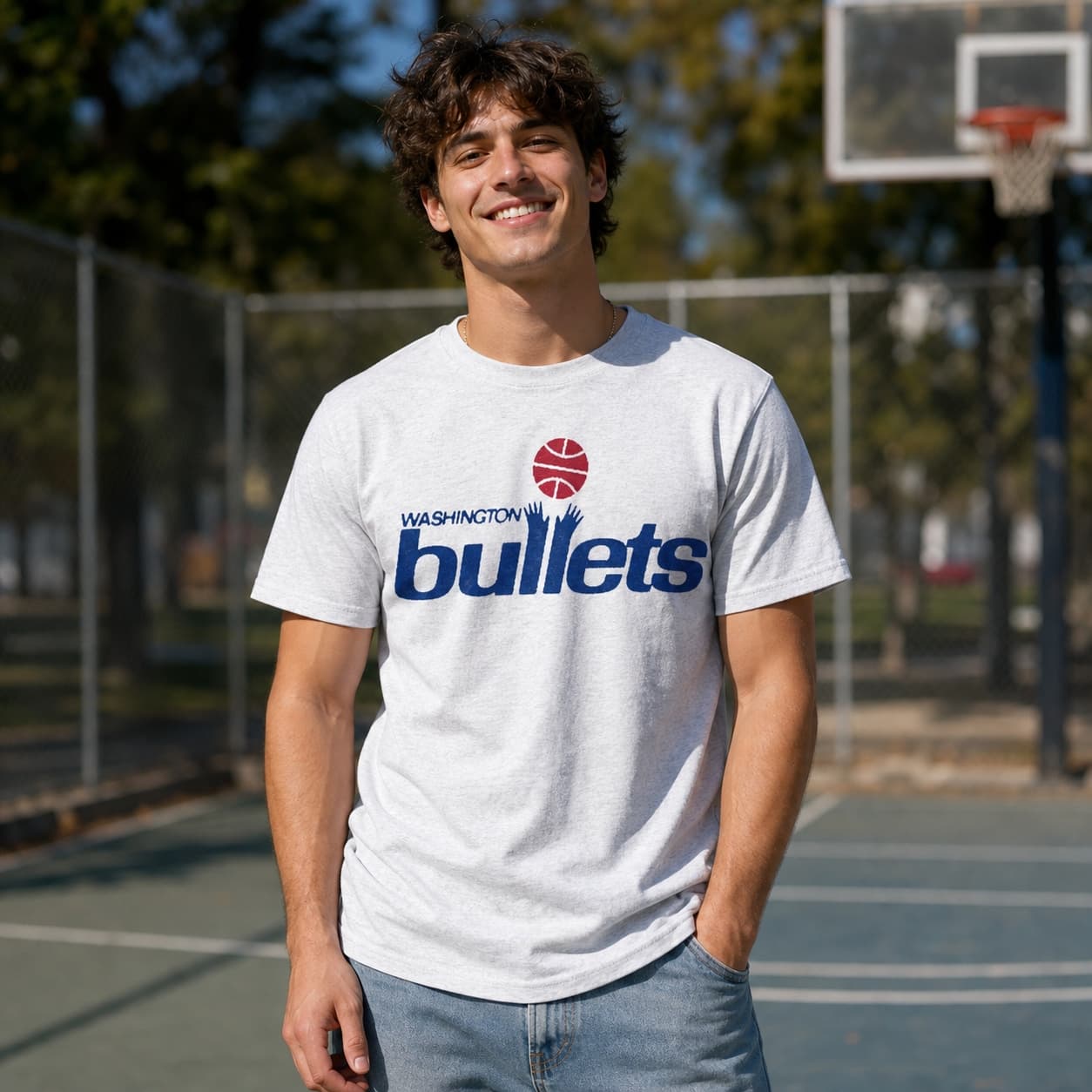 Washington Bullets Wizards Retro Basketball 1975 Shirt