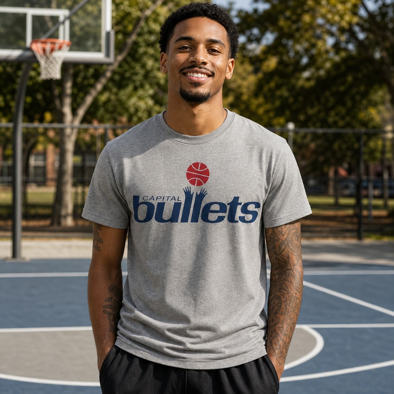 Washington Capital Bullets Wizards Retro Basketball Shirt