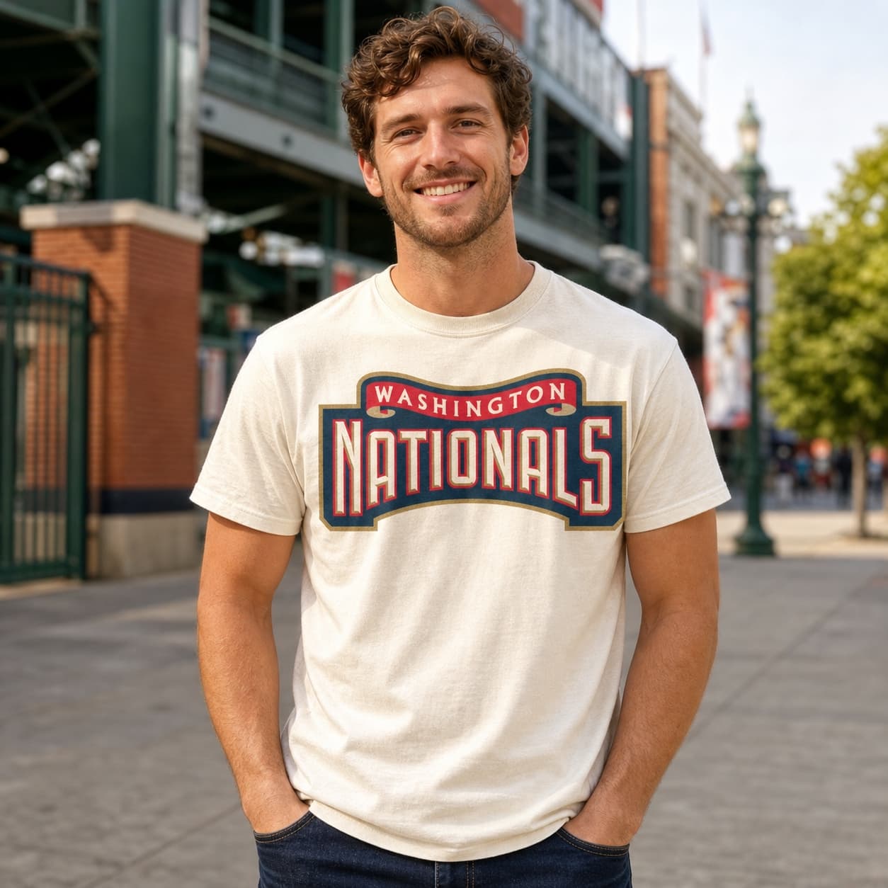 Washington Nationals Retro Baseball 1995 Artwork Shirt