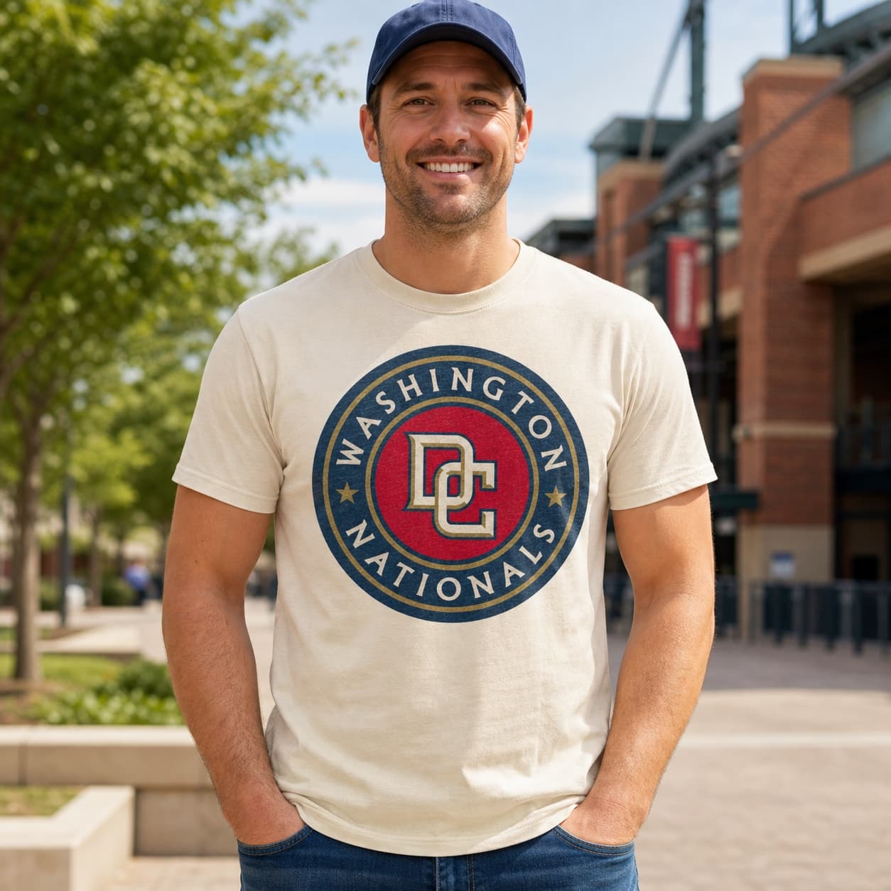 Washington Nationals Retro Baseball 1997 Artwork Shirt