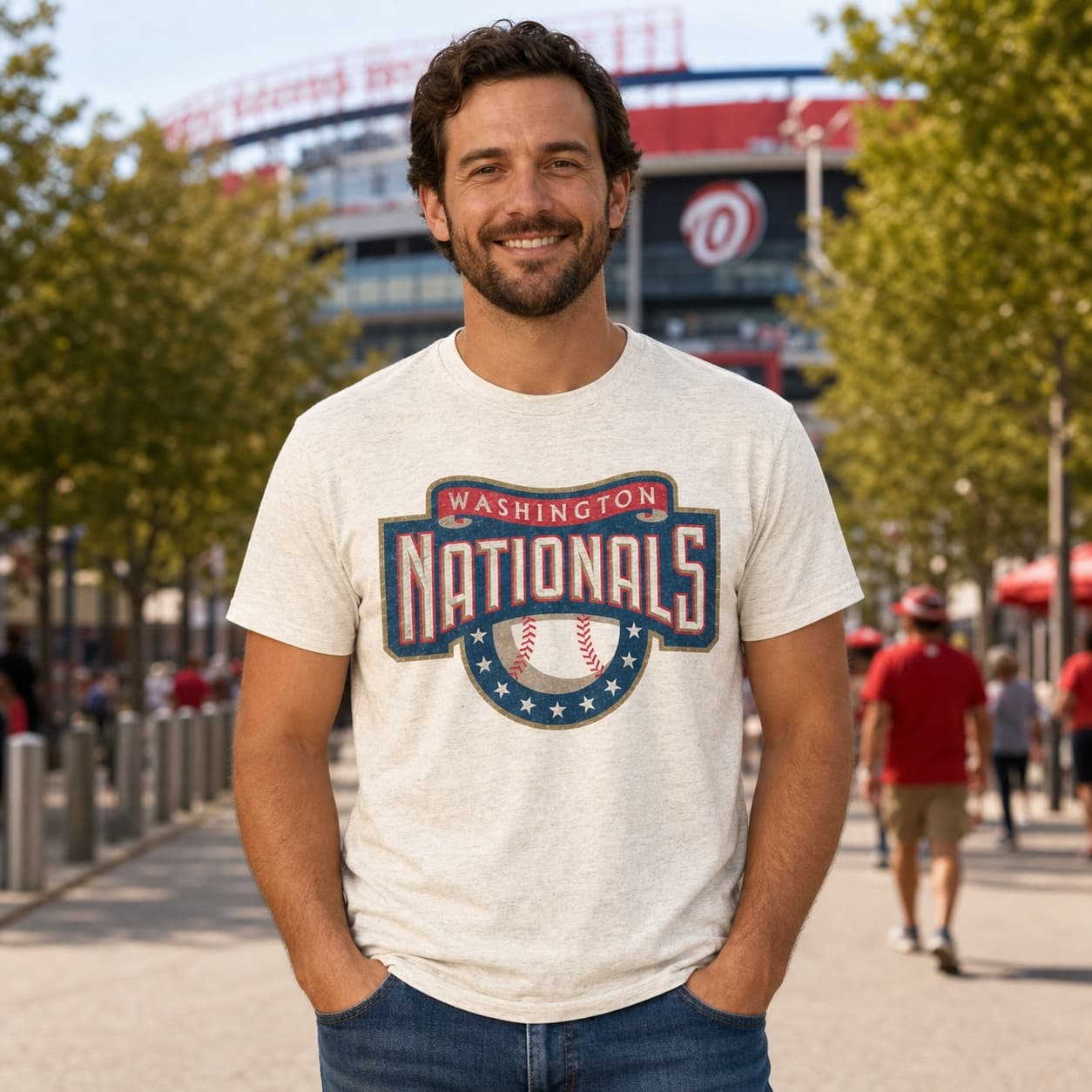 Washington Nationals Retro Baseball 1998 Artwork Shirt