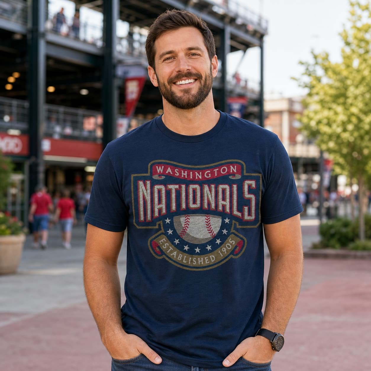 Washington Nationals Vintage Baseball 1995 Artwork Shirt
