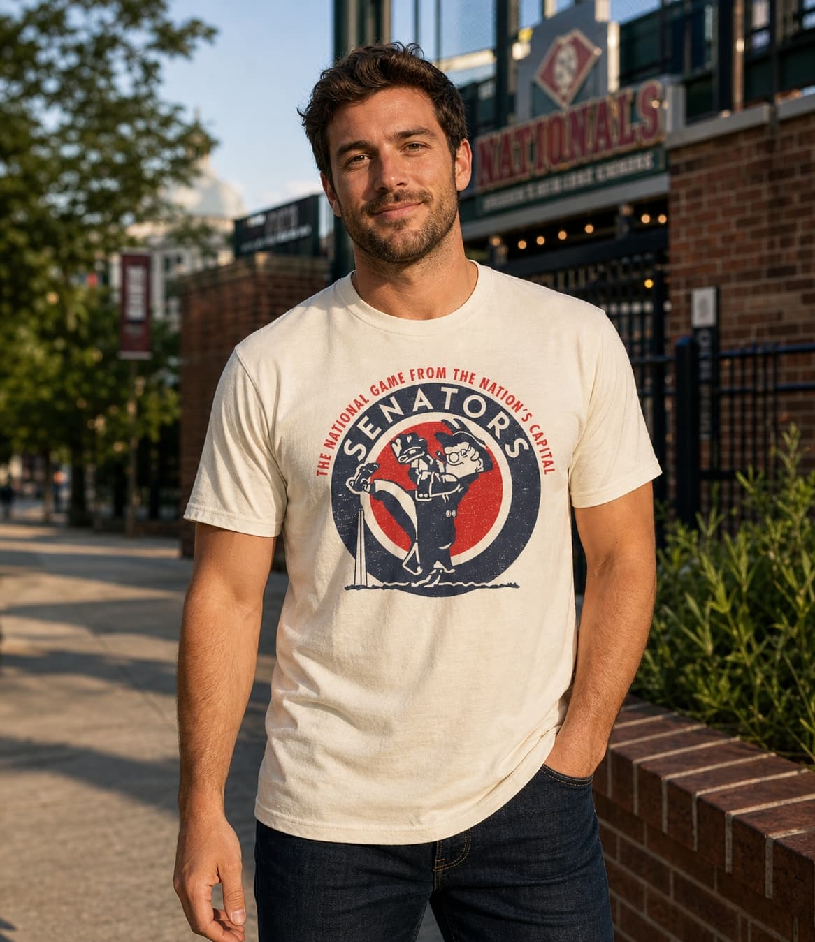 Washington Senators Retro Baseball 1960 Artwork Shirt