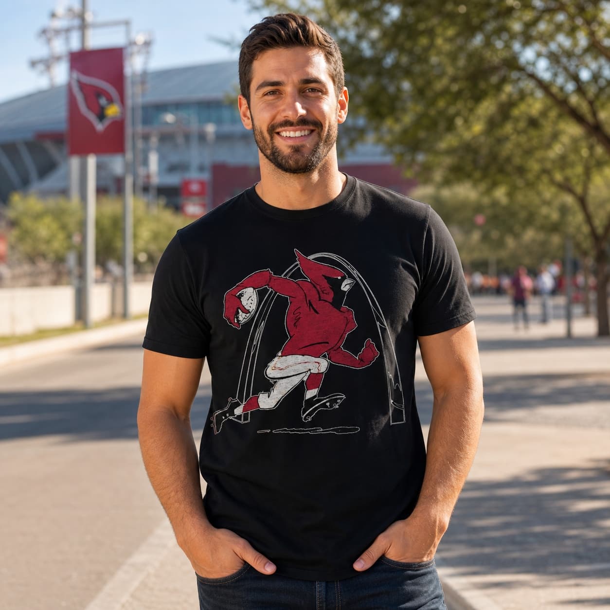Arizona St. Louis Cardinals Retro Football 1961 Artwork Shirt