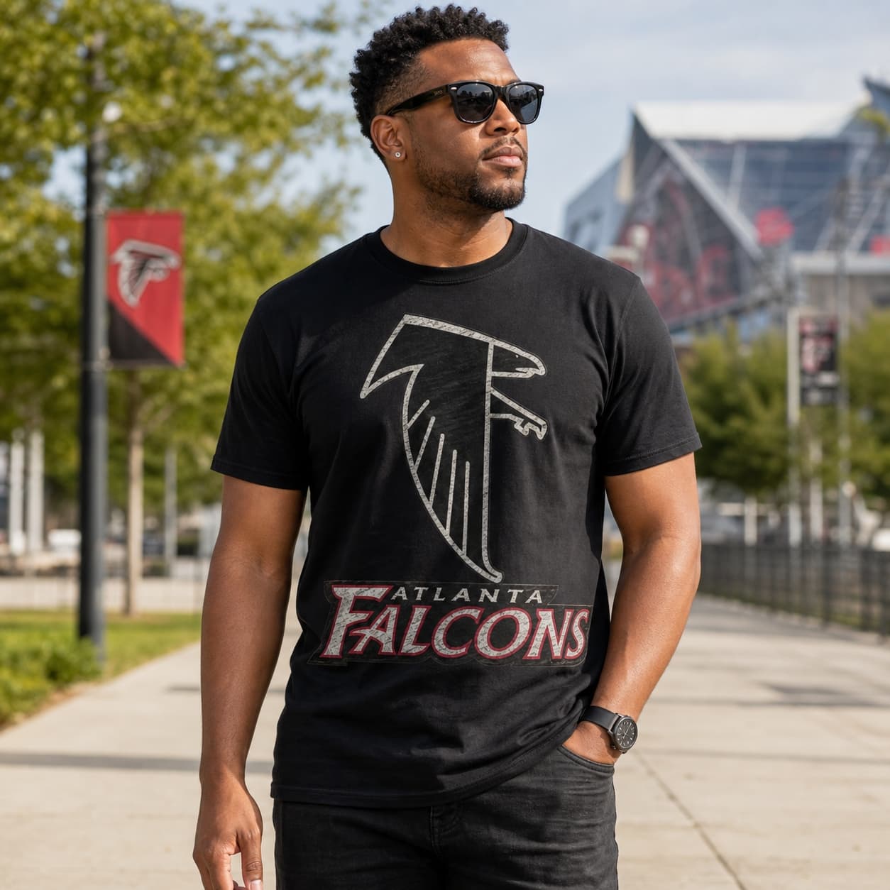 Atlanta Falcons Retro Football 1992 Artwork Shirt