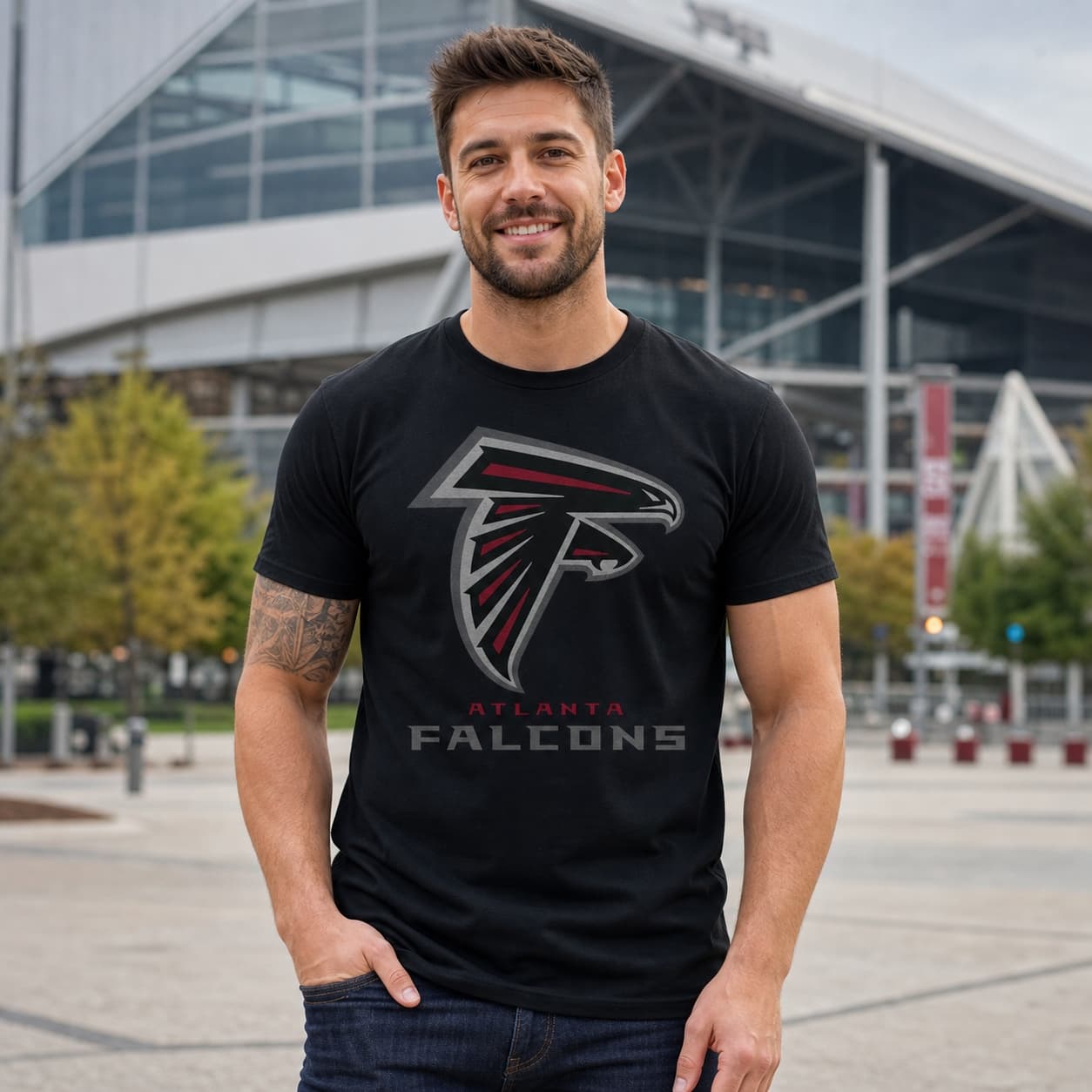 Atlanta Falcons Retro Football 1998 Artwork Shirt