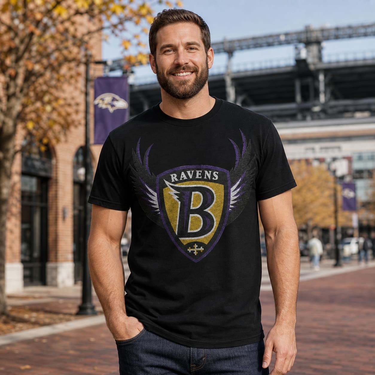 Baltimore Ravens Retro Football 1996 Artwork Shirt